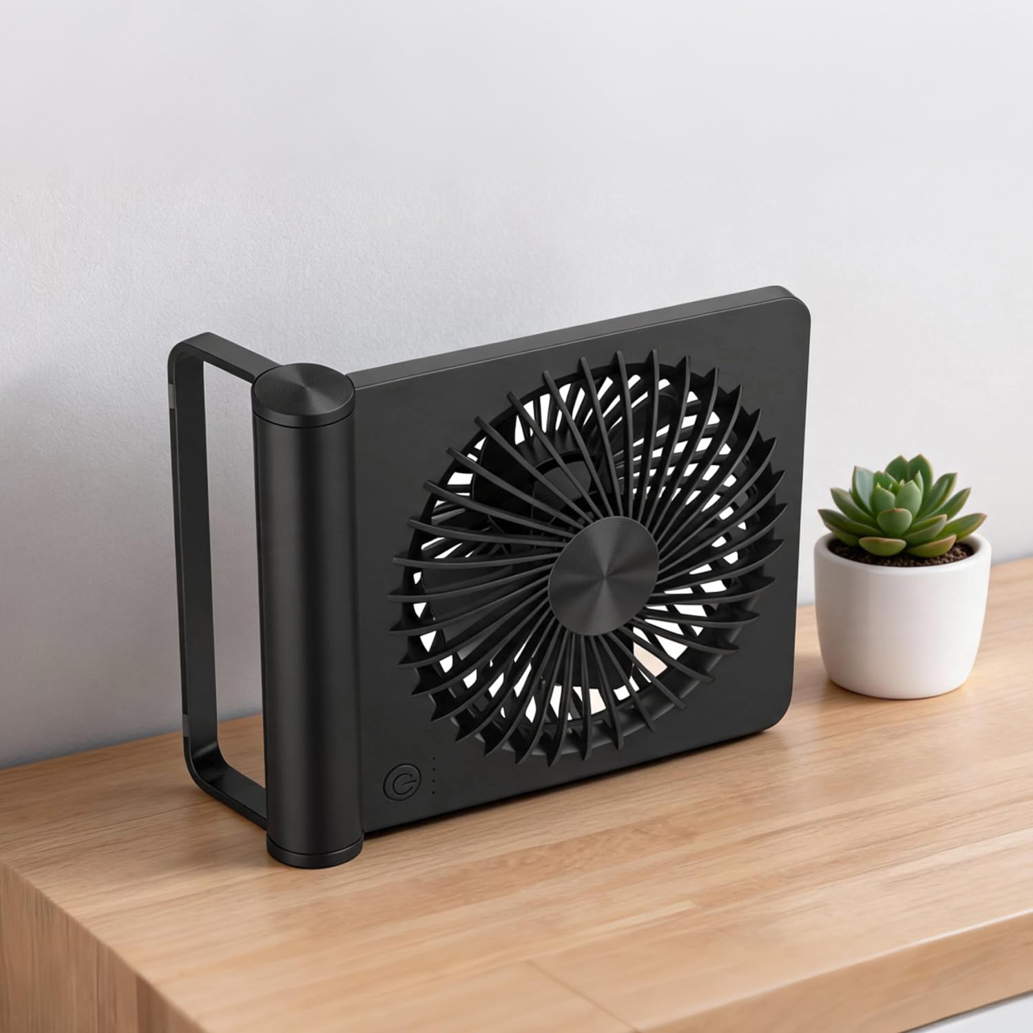 Small Desk Fan,Rechargeable USB Fan Battery Operated,Ultra Quiet, Strong Wind, 3 Speeds Travel Fans - Available at All In One Marketplace Canada