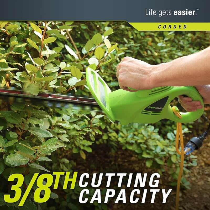 GreenWorks 22102 2.7 Amp 18-Inch Corded Hedge Trimmer