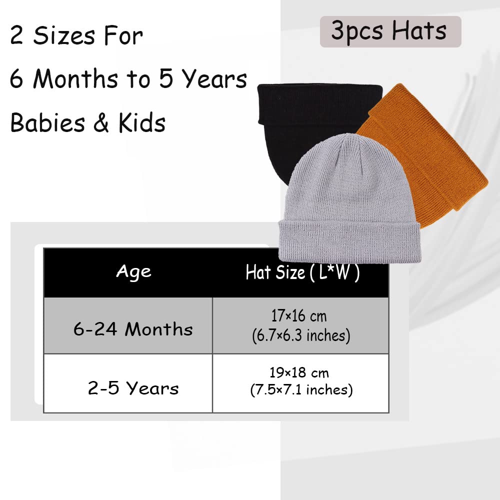 PEECABE Kids Knit Hat Winter Baby Beanie for Toddler Infant Skull Cap 6-24M 🍁 All In One Marketplace Canada