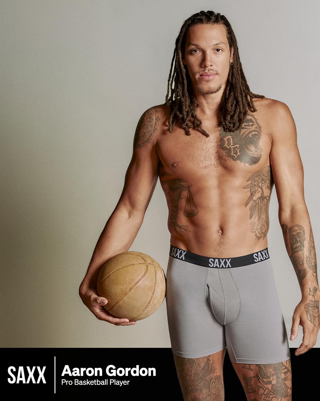 SAXX Underwear Co. Men's Core Performance Mesh Boxer Brief 3-Pack, Black/Graphite/Athletic, Medium