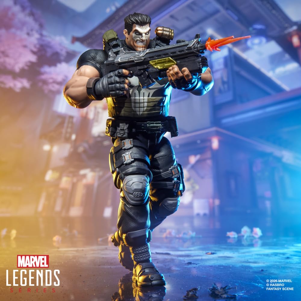 Marvel Legends Series Marvel Rivals The Punisher, Video Game-Inspired Collectible 6-Inch Action Figure