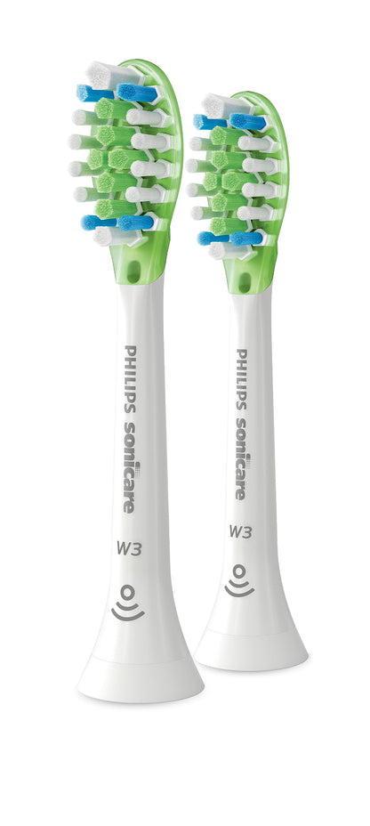 Philips Sonicare W3 Whitening Brush Heads, 2-Pack, 6 Month Supply, White PHILIPS