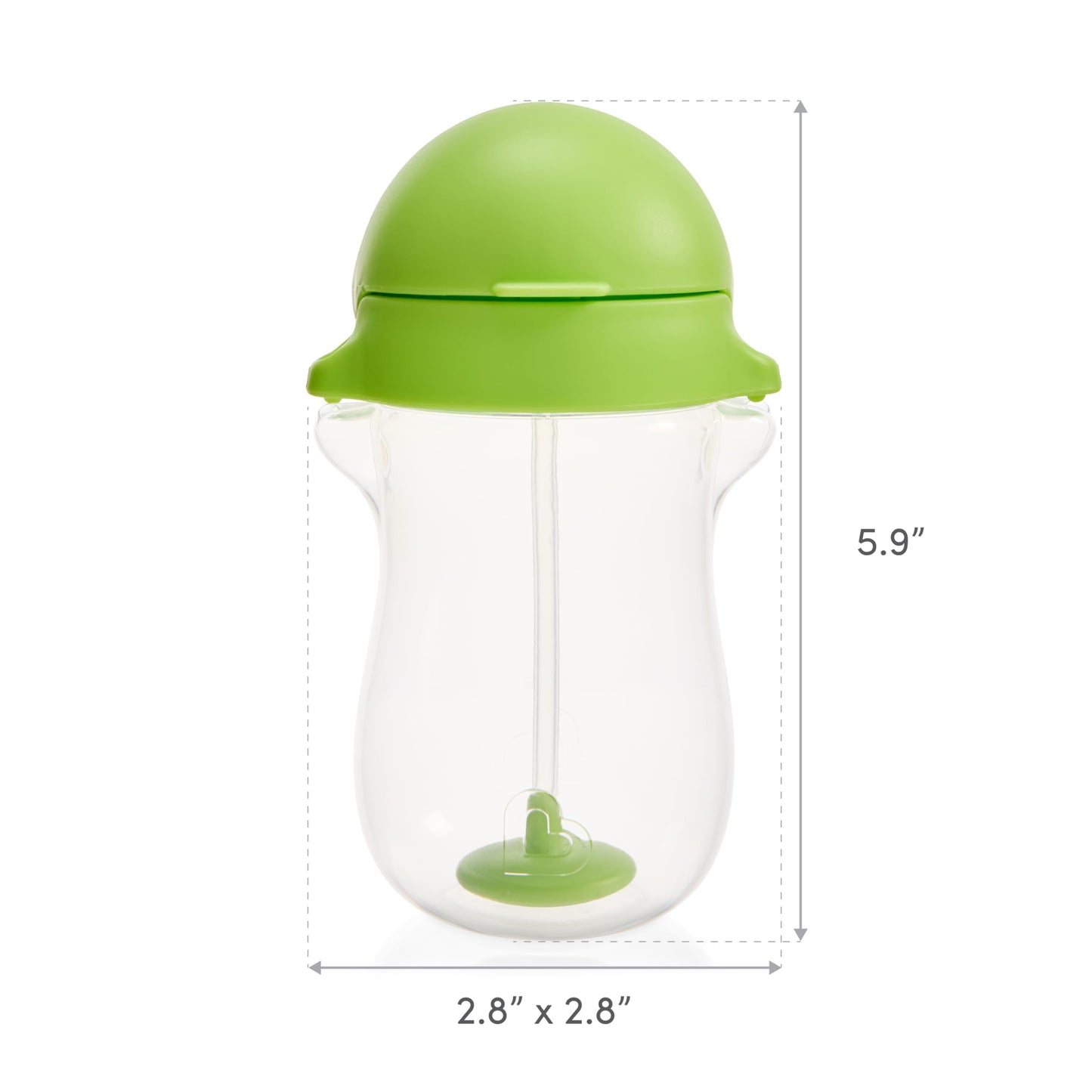 Munchkin Any Angle Weighted Straw Blue and Green Cup, 2 Count Munchkin