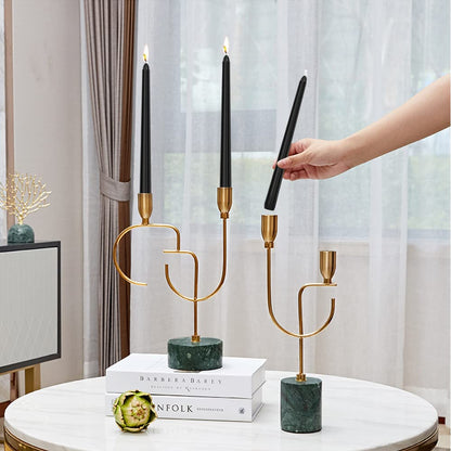 Perkisboby 10" Black Taper Candles 14 Pack, Unscented Dinner Table Candle 🍁 All In One Marketplace Canada
