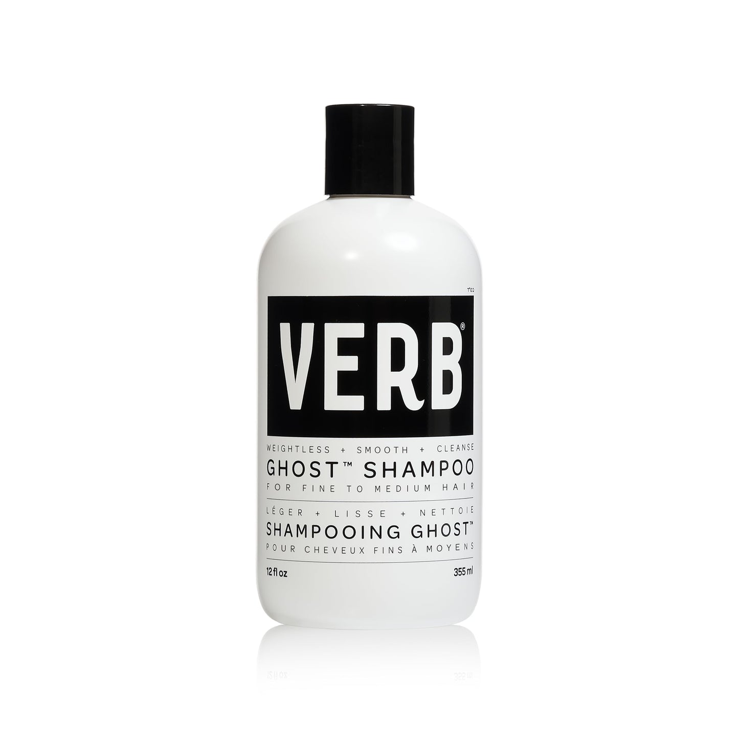 VERB Ghost Fine Hair Shampoo, 12 fl oz | Weightless Smoothing Cleanser Verb