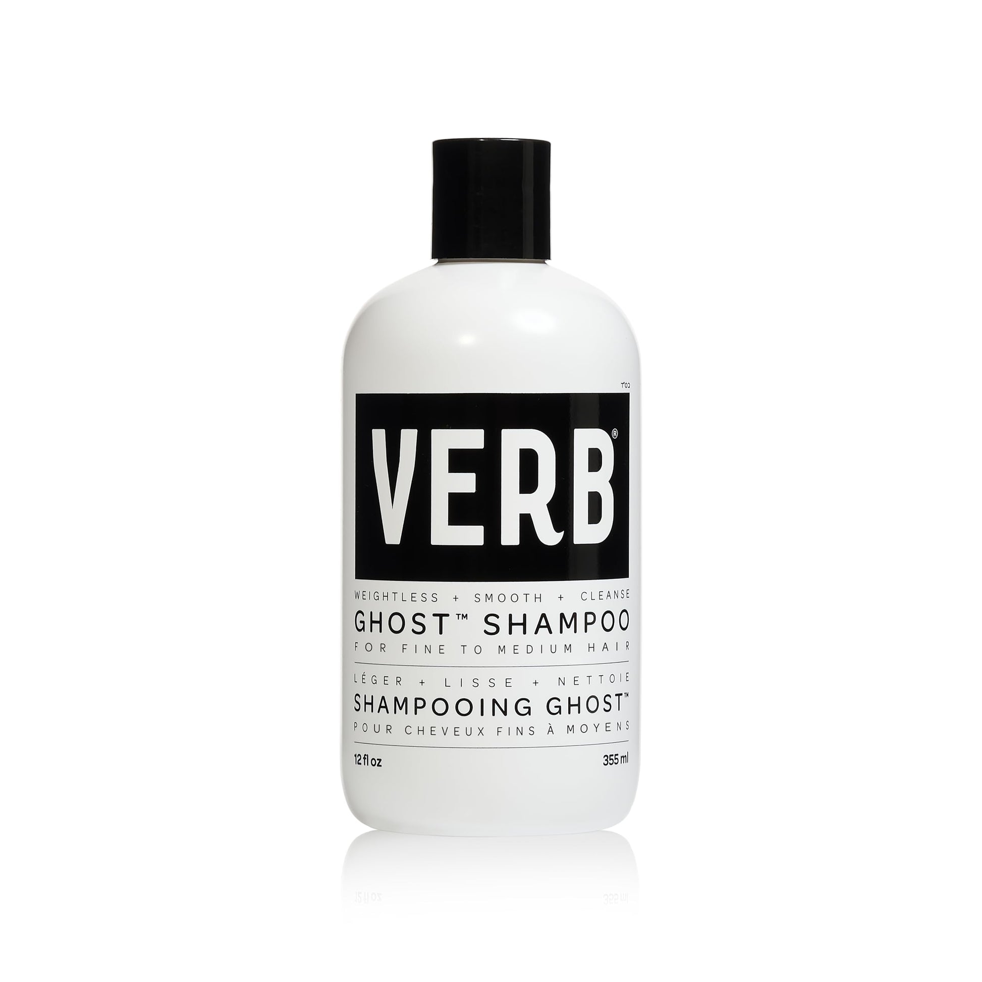 VERB Ghost Fine Hair Shampoo, 12 fl oz | Weightless Smoothing Cleanser Verb
