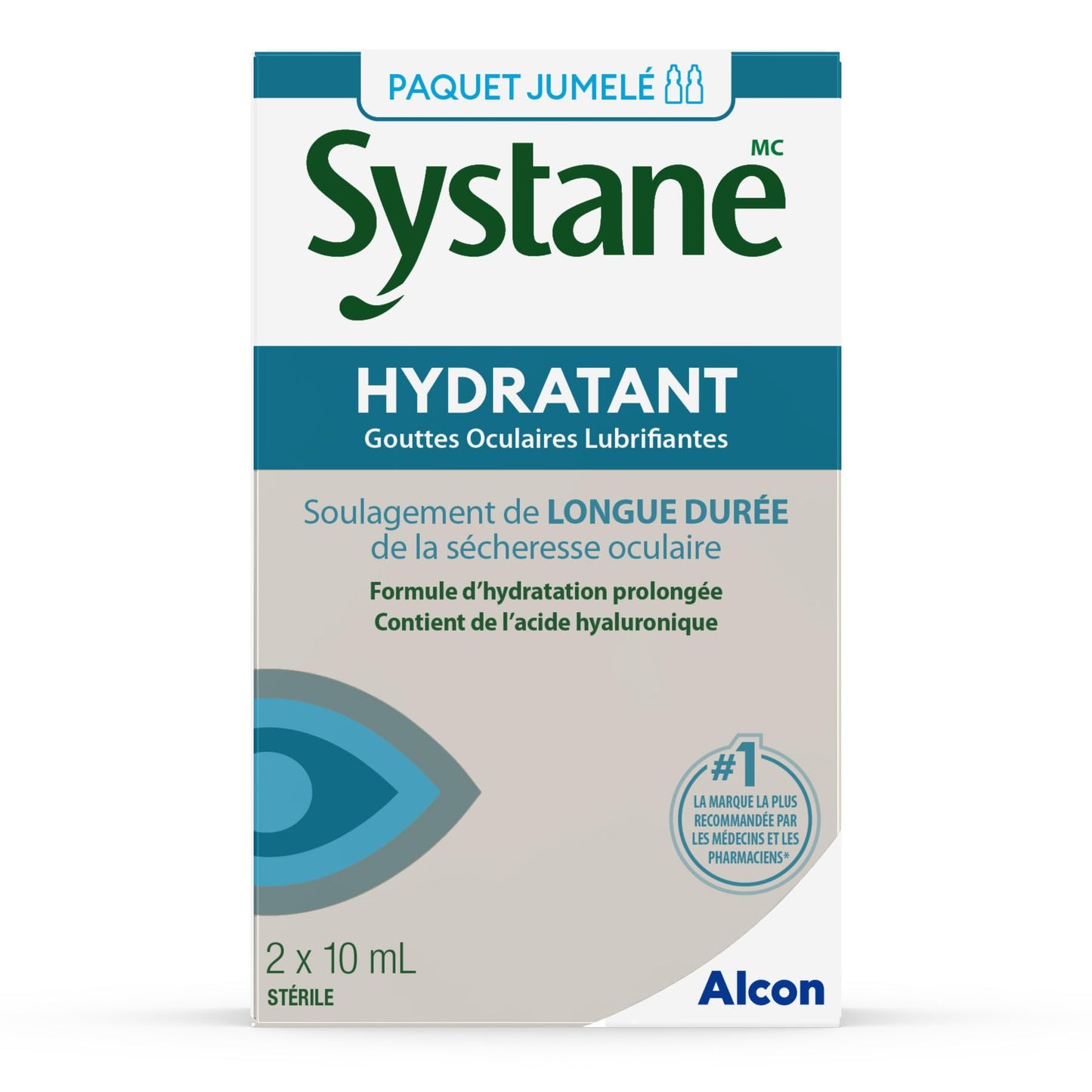 Systane Hydration Eye Drops for Eyes Long-Lasting dryness Relief, Hydrating Eye Drops Eye Relief from Extended Screen Time - 10mL x 2 🍁 All In One Marketplace Canada