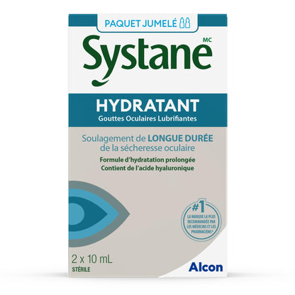 Systane Hydration Eye Drops for Eyes Long-Lasting dryness Relief, Hydrating Eye Drops Eye Relief from Extended Screen Time - 10mL x 2 🍁 All In One Marketplace Canada