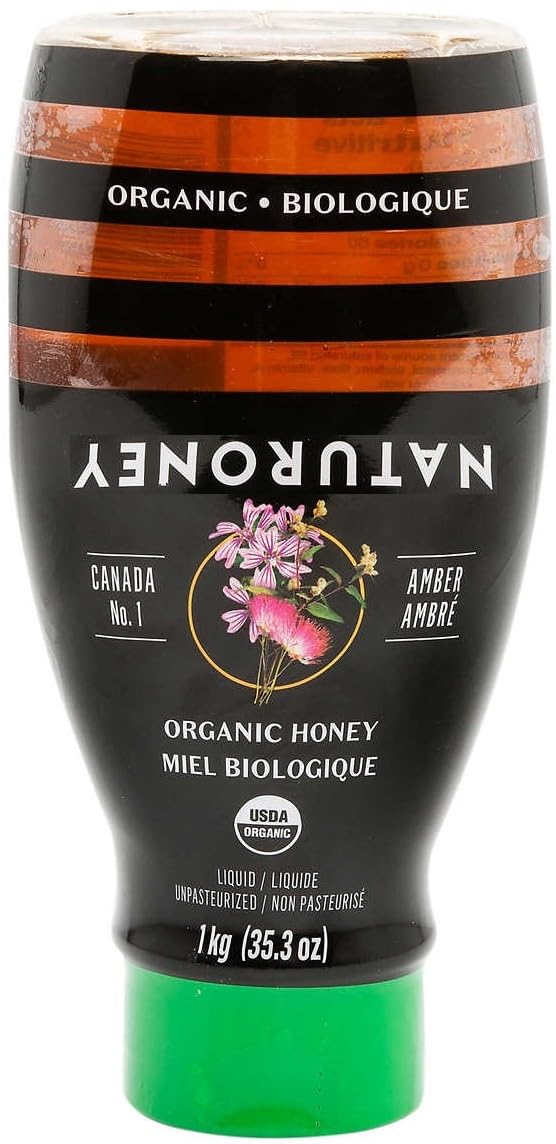 Naturenoy Organic Honey - 1kg Liquid (35.3oz)