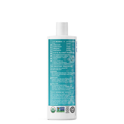 Essential Oxygen Organic Brushing Rinse Toothpaste Mouthwash for Whiter Teeth, Fresher Breath, and Healthier Gums, Peppermint 16 fl. oz 🍁 All In One Marketplace Canada