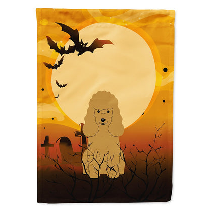 Caroline's Treasures BB4335CHF Halloween Poodle Tan Flag Canvas House Size, Large, Multicolor