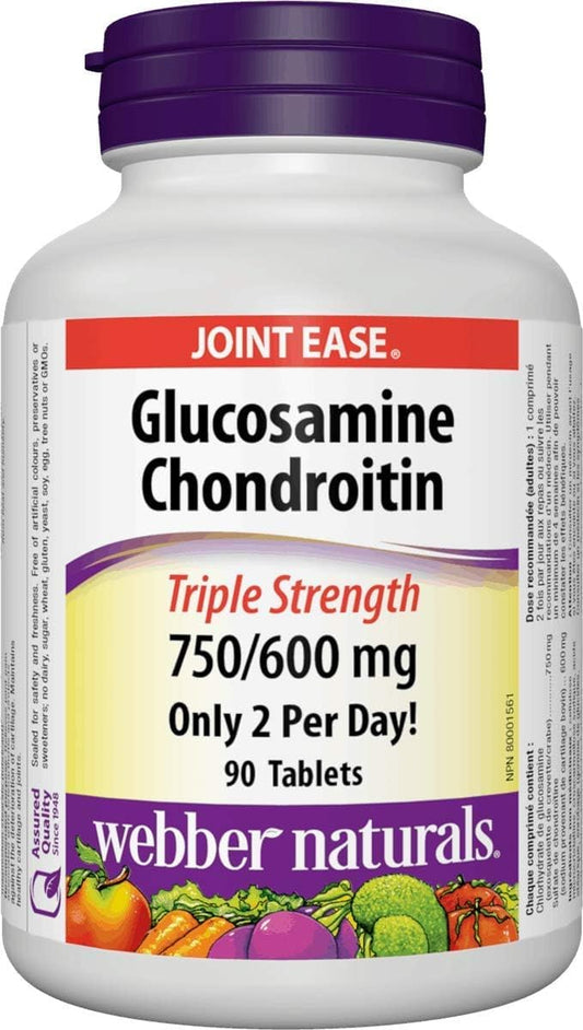Webber Naturals Glucosamine Chondroitin, 90 Tablets Webber Naturals