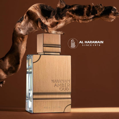 Al Haramain Amber Oud Gold Edition for Unisex Eau de Parfum Spray, 2.0 Ounce Al Haramain