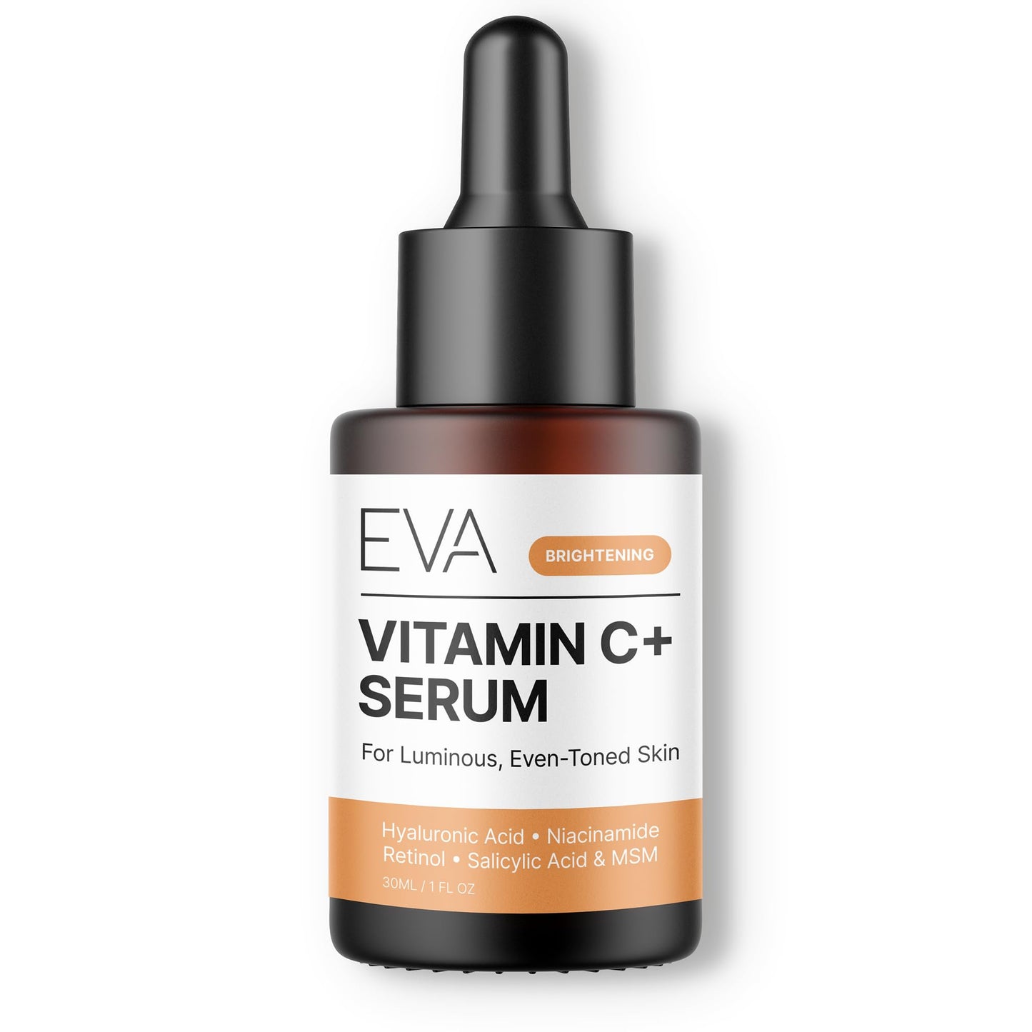 Eva Naturals Vitamin C+ Serum for Face – Anti Aging Facial Serum with Retinol, Salicylic Acid, Niacinamide & Hyaluronic Acid – Dark Spot, Fine Line & Wrinkle Support for Radiant Skin