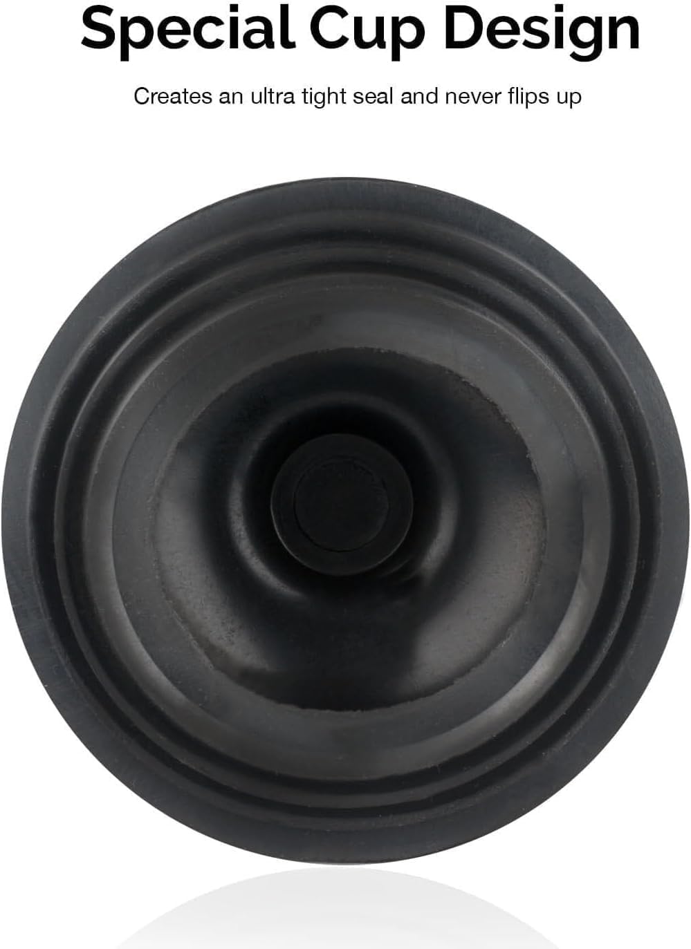 NEIKO 60166A Toilet Plunger with Patented All-Angle Design, Heavy-Duty Toilet Bowl Plunger with Aluminum Handle, Bathroom Necessity, Black, 1-Pack NEIKO