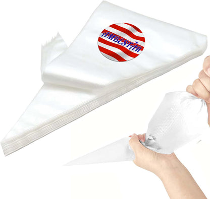 AMBESTAR 24 Inch Extra Large Piping Bags, Thickened 100Pcs/Set Disposable Clear Plastic Icing Piping Bags, Food Grade for Dessert, Cupcake, Pastry, Candy Decorating, Cookies, Cake Decoration 🍁 All In One Marketplace Canada