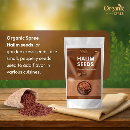 Organic Spree Garden Cress Seeds (Halim) 300g – Pure, Natural & Preservative-Free