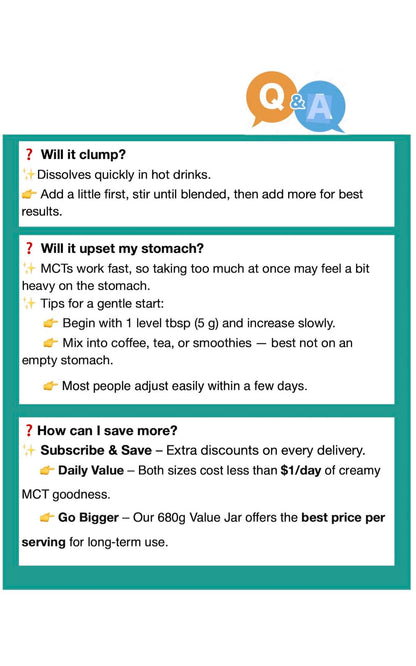 SUNYEAH MCT Oil Powder – C8 C10 Coconut-Based Creamer, 300g, 70% MCT Content, Keto & Paleo Friendly, Unflavored, Non-GMO