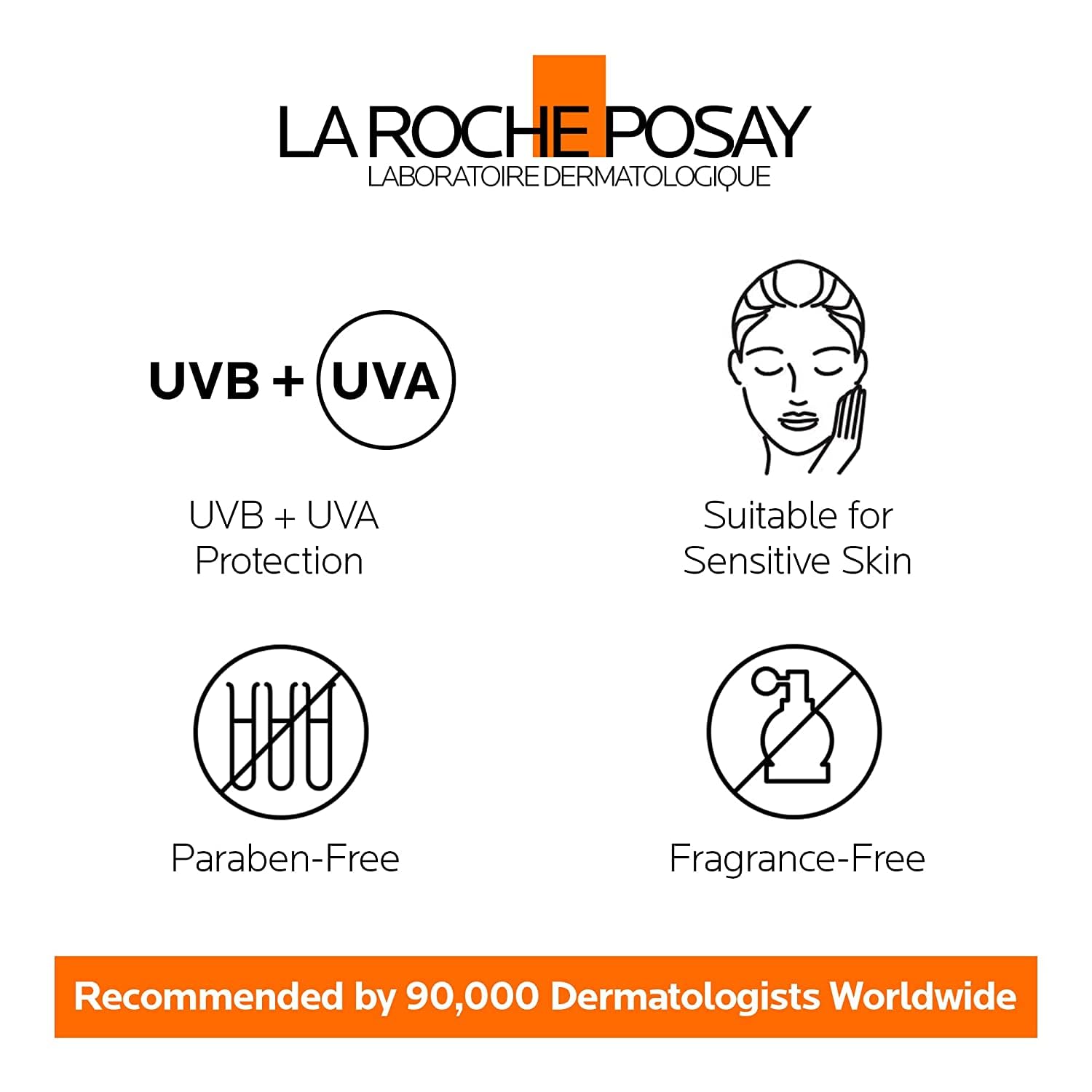 La Roche-Posay Face Sunscreen, Anthelios Tinted Mineral Ultra-Fluid SPF 50 Lotion UVA-UVB Sun Protection, Titanium Dioxide, 100% Mineral Filter, Fragrance Free, Water Resistant. Travel Size, 50ml