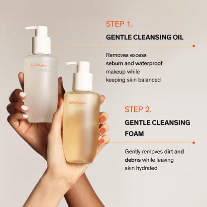 Sulwhasoo Gentle Cleansing Foam – Hydrating Daily Gel-to-Foam Facial Cleanser with Korean Herbal Ingredients | Removes Makeup, Dirt & Impurities, Softens & Refreshes Skin | Korean Skincare Face Wash - Available at All In One Marketplace Canada