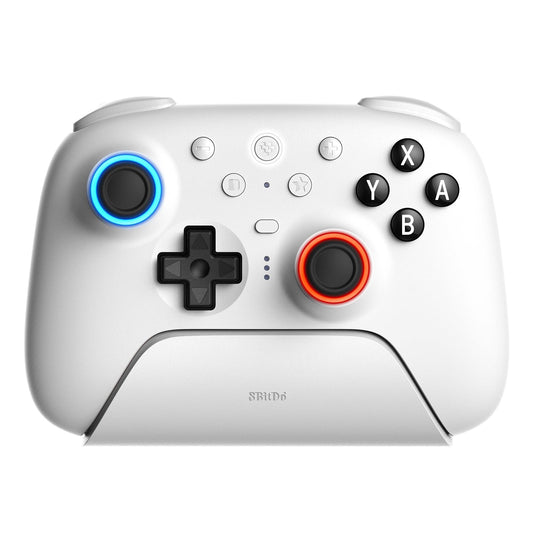 8BitDo Manette Bluetooth Ultimate 2 pour Switch/Switch 2 et PC Windows, manette Switch Pro avec joysticks TMR, gâchettes à effet Hall/tactiles interchangeables, vibrations et contrôle de mouvement - Blanc 🍁 All In One Marketplace Canada