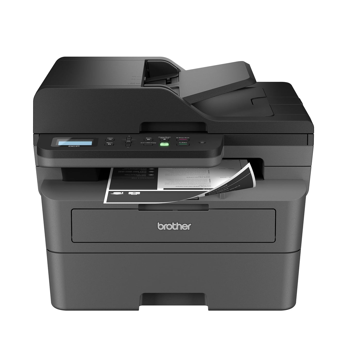 Brother DCP-L2647DW Compact Wireless Monochrome Laser Printer with Scanner, 250-Sheet PaperTray