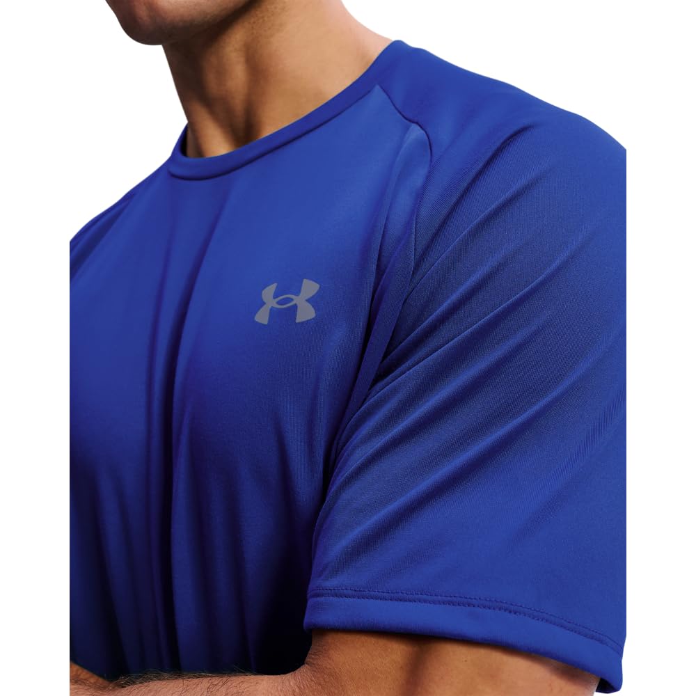 Under Armour mens Tech 2.0 Short-Sleeve T-Shirt , Royal (400)/Graphite , Large