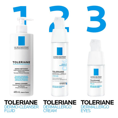 La Roche Posay Face Wash, Toleriane Dermo Cleanser, Formulated with Glycerin to Calm Irritated Skin, Gently Cleanses & Removes Makeup. Suitable for Sensitive Skin. Dermatologist Recommended, 400mL - Available at All In One Marketplace Canada