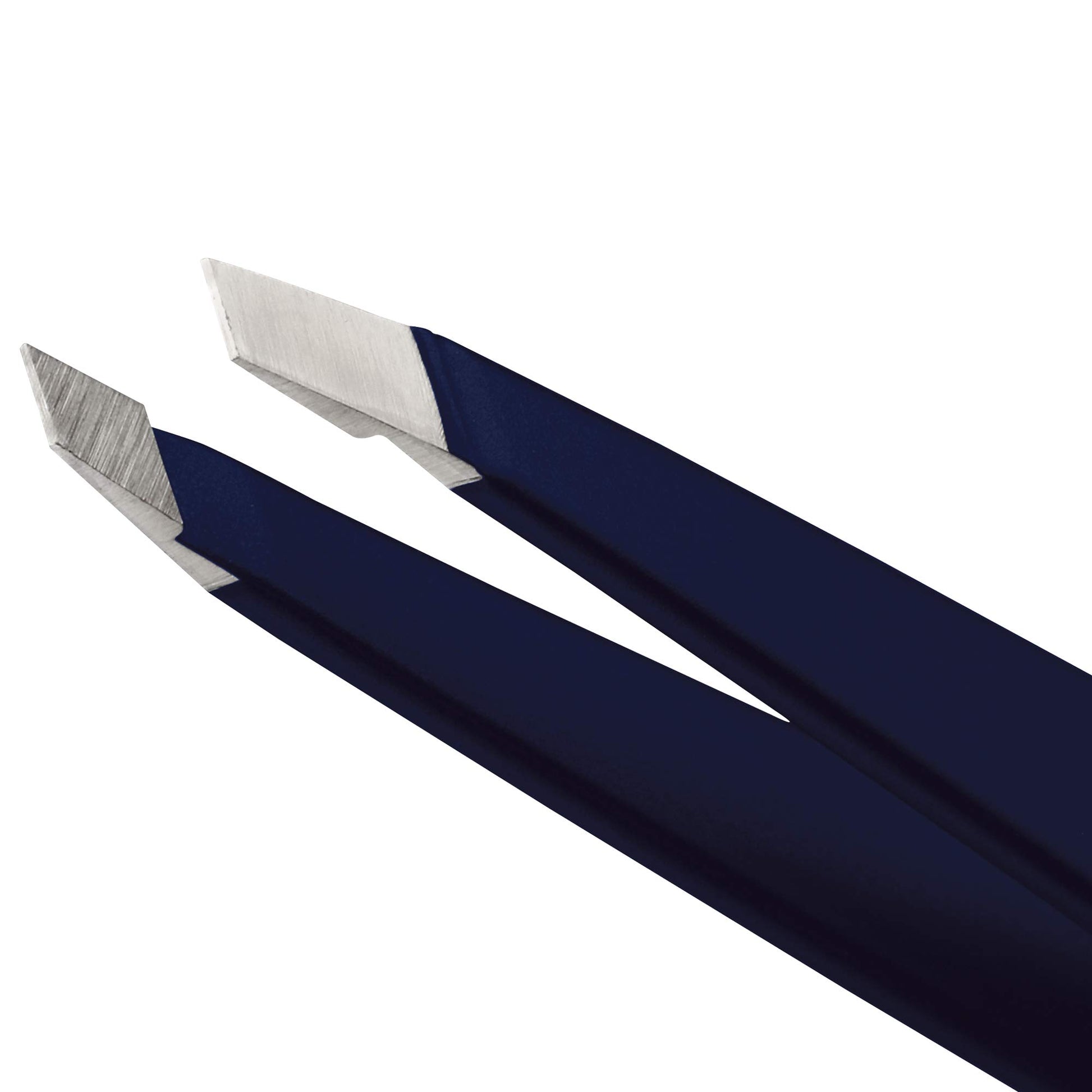 Tweezerman Exclusive Evening Blue Slant Tweezer - Hair Removal Tweezers, Stainless Steel - Available at All In One Marketplace Canada