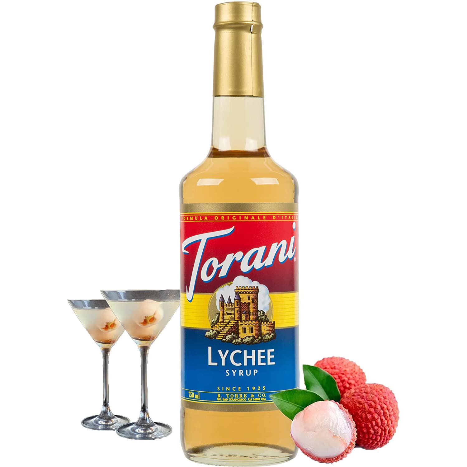 Torani Lychee Flavour Syrup 750ml Torani