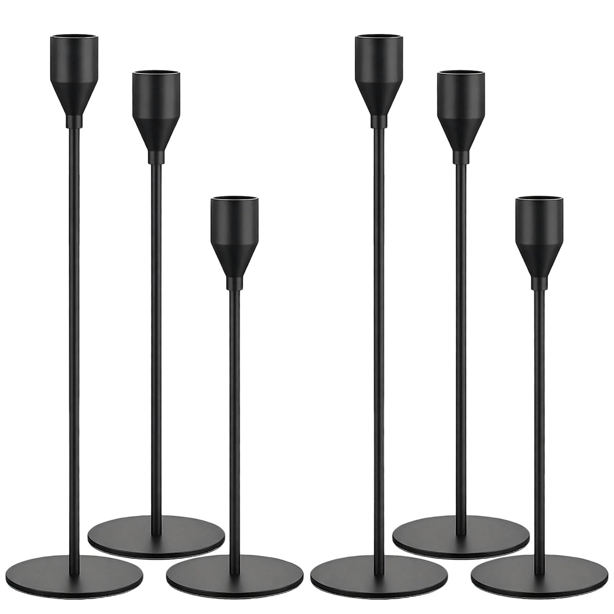 MICOKAY 6Pack Candle Holders for Taper Candles, Metal Candlestick Holders 🍁 All In One Marketplace Canada