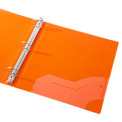 Filexec 6492, 1" Frosted Ring Binder, Set of 6, 6 Assorted Colors, Blueberry, Strawberry, Grape, Lime, Lemon, Tangerine