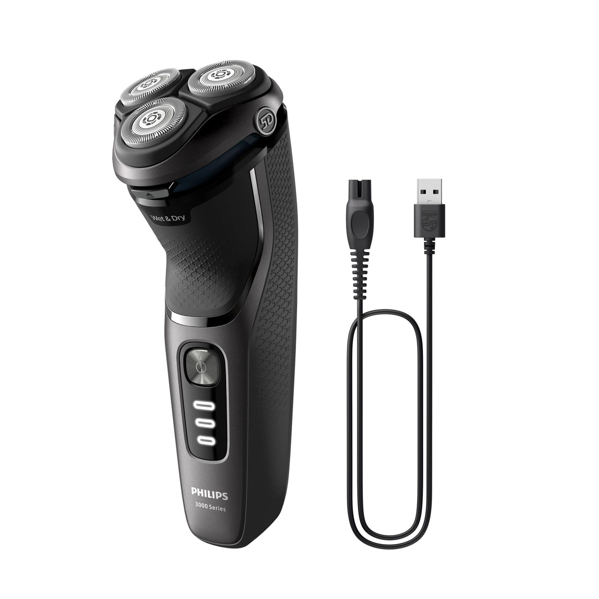 Philips 3000 Series Electric Shaver, Dark Black