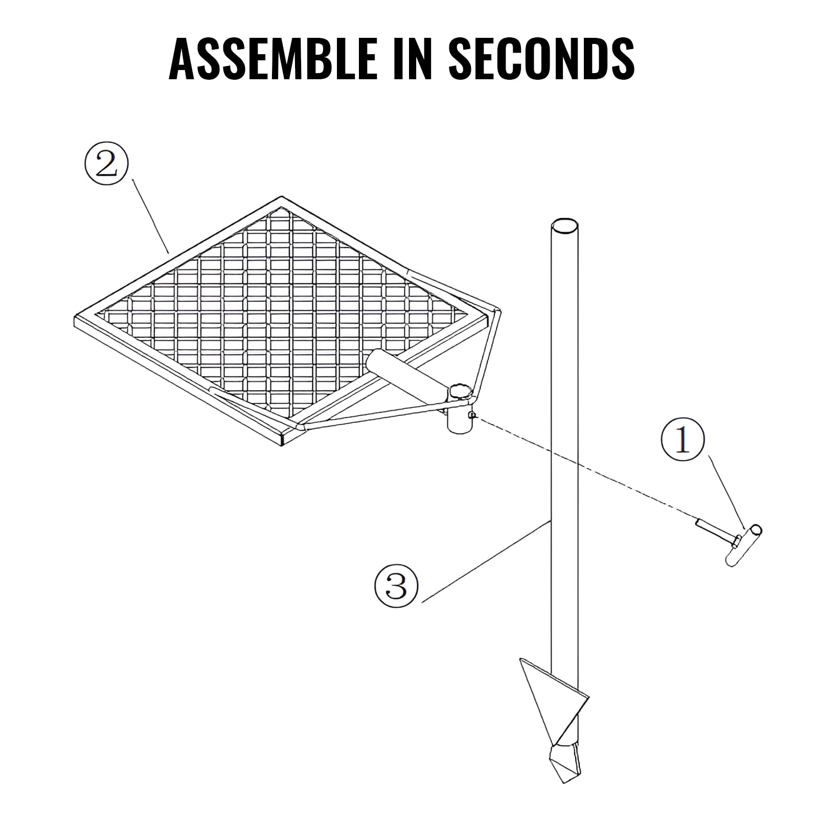 VEVOR Swivel Campfire Grill, Fire Pit Grill Grate, Heavy Duty Steel Grill Grates, 360° Adjustable Open Outdoor Cooking Equipment, Portable Camp Fire Racks for Camping Outdoor BBQ VEVOR