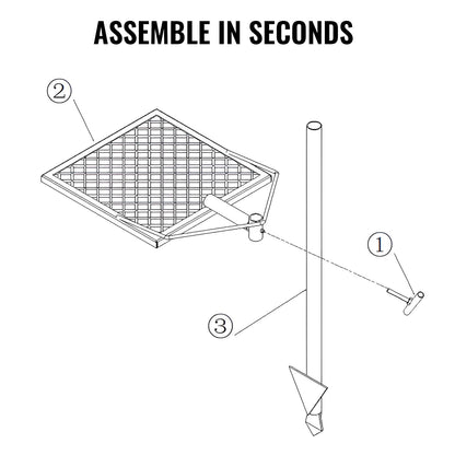 VEVOR Swivel Campfire Grill, Fire Pit Grill Grate, Heavy Duty Steel Grill Grates, 360° Adjustable Open Outdoor Cooking Equipment, Portable Camp Fire Racks for Camping Outdoor BBQ VEVOR