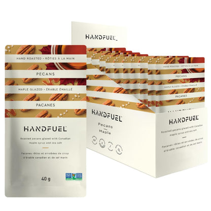 Handfuel Maple Glazed Candied Pecans, Hand Roasted Candied Nuts - 40g x 12 🍁 All In One Marketplace Canada