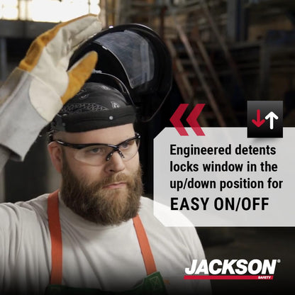Jackson Safety Maxview Face Shield, Uncoated Clear Tint, for Work CSA Z94.3