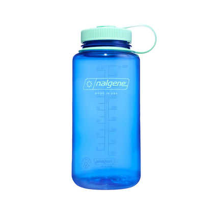 Nalgene 32 oz Wide Mouth Water Bottle, Cornflower Blue