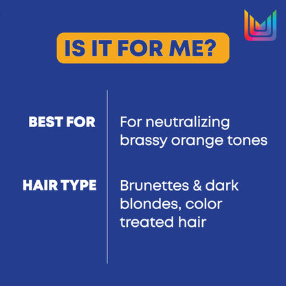 Matrix Brass Off Blue Shampoo, Refreshes & Neutralizes Brassy Tones, Color Depositing Shampoo, For Brassy Hair, For Color Treated Hair, Salon Shampoo, Packaging May Vary Matrix