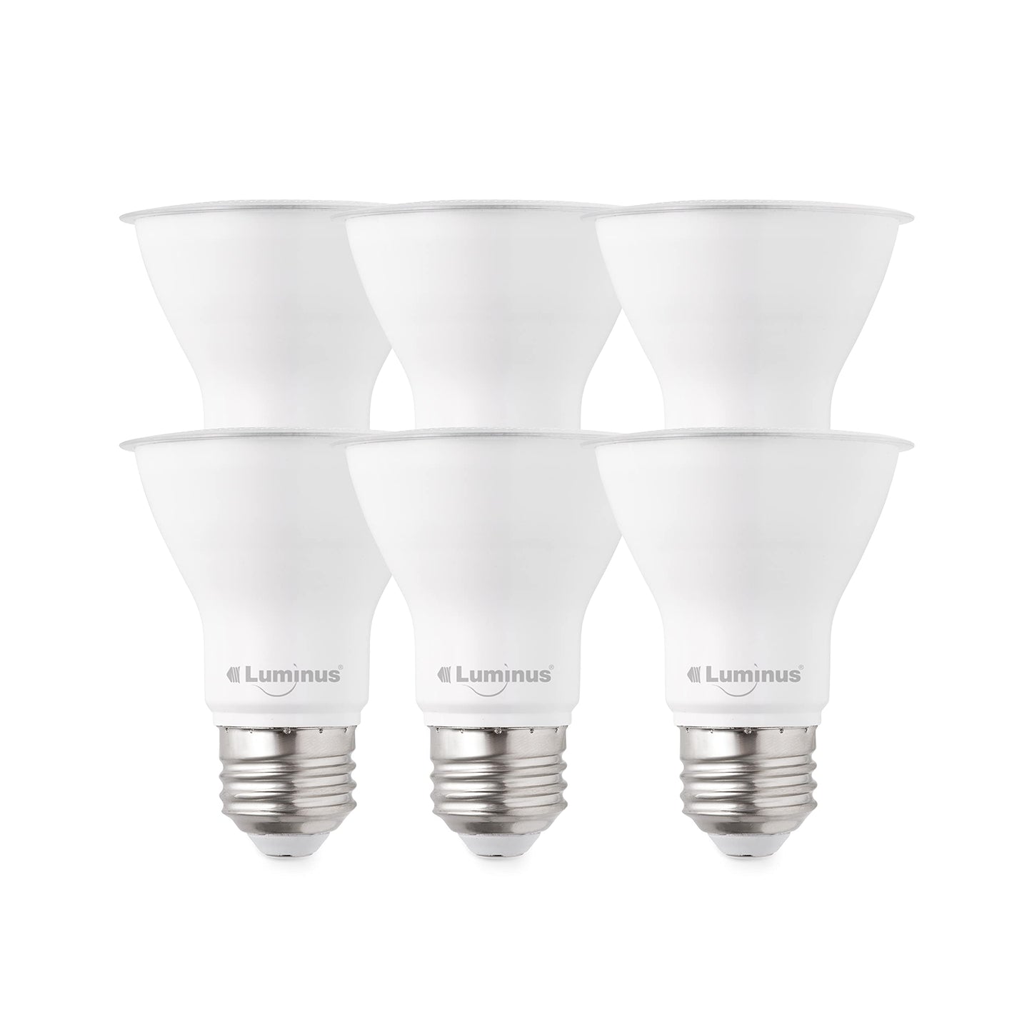 Luminus (6-Pack) LED PAR20 Light Bulbs, 50W Equivalent (7W) 500 Lumens, 3000k Bright White, 25000 Hour Lifespan, Dimmable LED Light Luminus