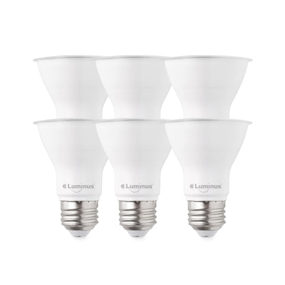 Luminus (6-Pack) LED PAR20 Light Bulbs, 50W Equivalent (7W) 500 Lumens, 3000k Bright White, 25000 Hour Lifespan, Dimmable LED Light Luminus