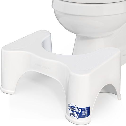 Squatty Potty The Original Bathroom Toilet Stool, White, 9" - Available at All In One Marketplace Canada