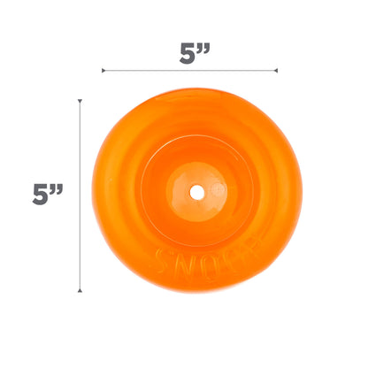 Outward Hound Snoop Dog Toy – Treat‑Dispenser Puzzle Ball, Interactive Slow Feeder, Medium to Large Dogs, Bouncy & Mint-Infused, Orange, 5" Outward Hound