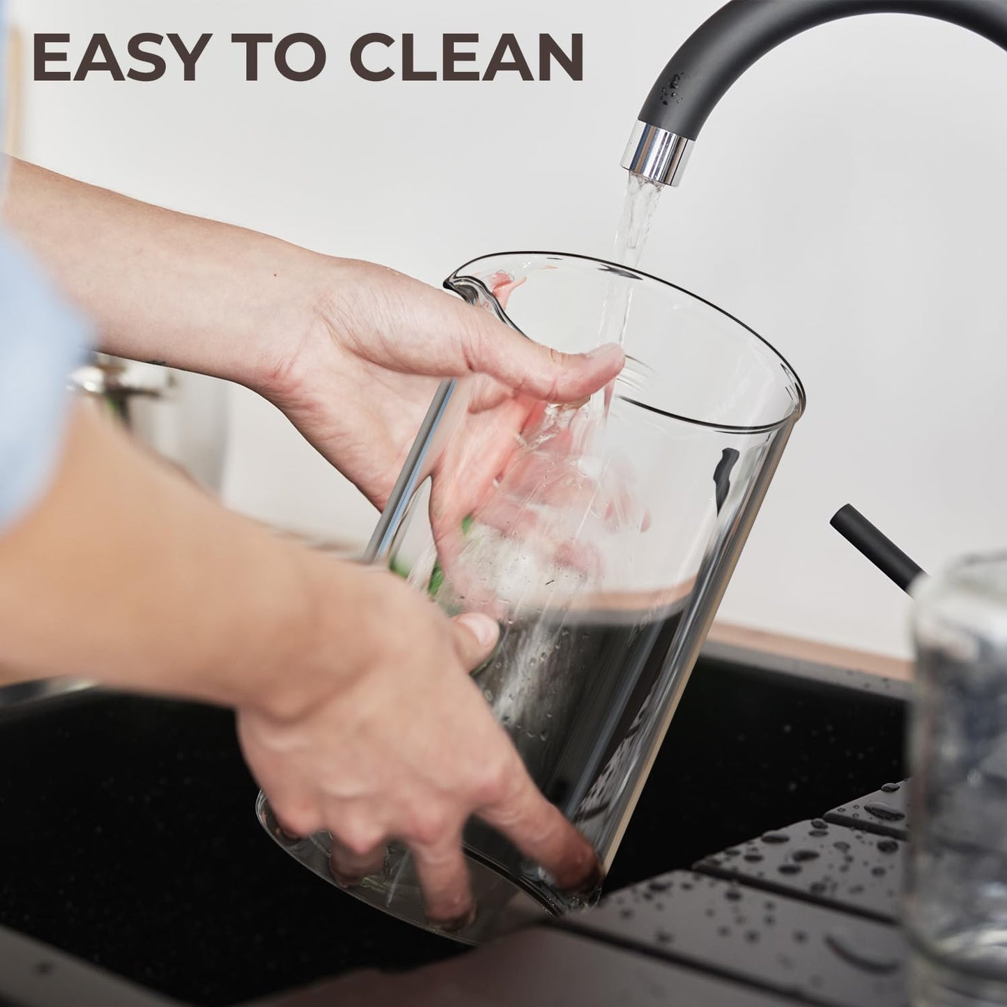 French Press Coffee Maker 34oz – Stainless Steel & Glass Coffee Press with 4-Level Filtration, BPA-Free Cafetiere for Camping or Home – Large, Durable for Hot & Cold Brew - Available at All In One Marketplace Canada