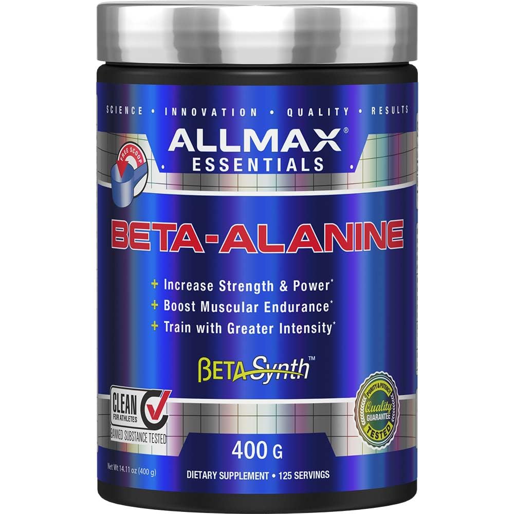 ALLMAX Nutrition - 100% Pure Maximum Strength + Absorption - Beta Alanine - 400 Gram - Available at All In One Marketplace Canada