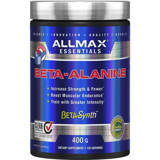 ALLMAX Nutrition - 100% Pure Maximum Strength + Absorption - Beta Alanine - 400 Gram - Available at All In One Marketplace Canada