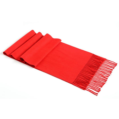 Red Scarf for Women-Soft Warm Tassels Long Scarves for Fall Winter Travel(CA-Style 27-Red) 🍁 All In One Marketplace Canada