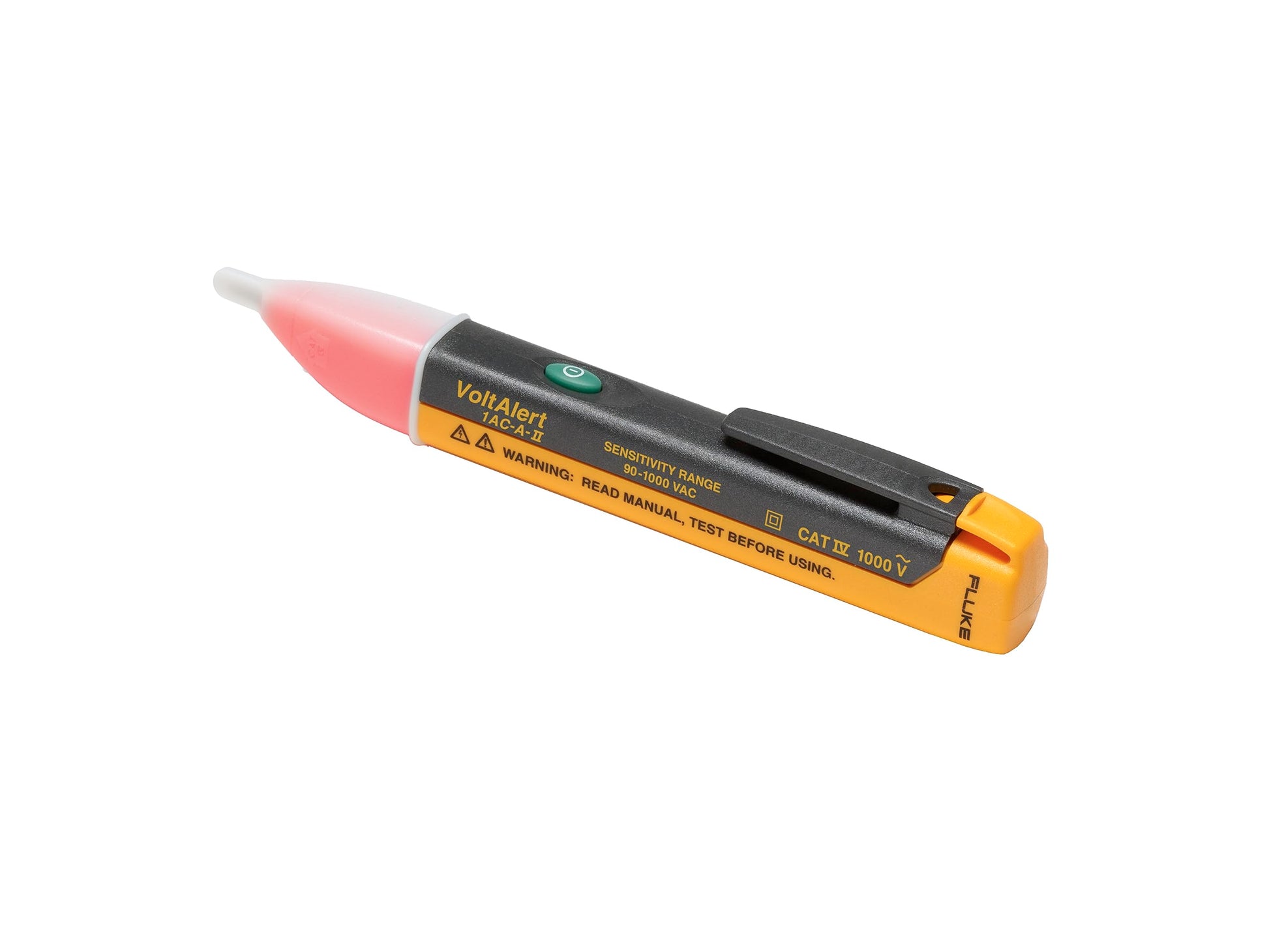 Fluke 1AC II VoltAlert Non-Contact Voltage Tester, Pocket-Sized, 90-1000V AC, Audible Beeper, CAT IV Rating Fluke