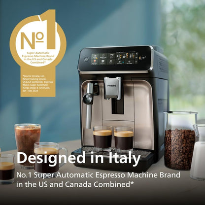 Philips 3300 Series Fully Automatic Espresso Machine with Milk Frother