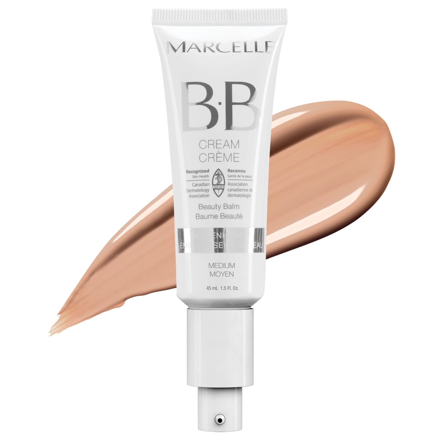 Marcelle BB Cream Beauty Balm, Medium, Tinted Moisturizer, Skin Enhancer, Lightweight, Hydrating, Hypoallergenic, Non-Comedogenic, Fragrance-Free, Paraben-Free, Oil-Free, Cruelty-Free, 45 mL 🍁 All In One Marketplace Canada